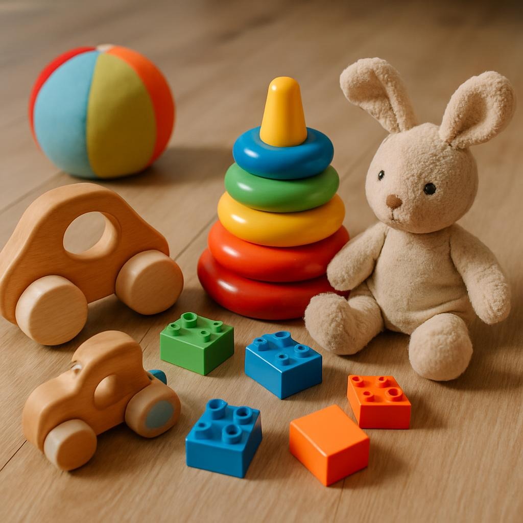 Close up of children's toys